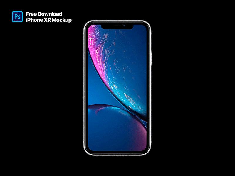 iPhone XR Mockup - Freebie PSD app apple design free free mockup freebie ios iphone iphone mockup iphone x iphone x mockup iphone xr iphone xs mockup mockup download psd ui user interface