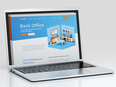 Fastspring Web Design Demo 3dillustration 3dmodeling design illustration rendering webdeisgn