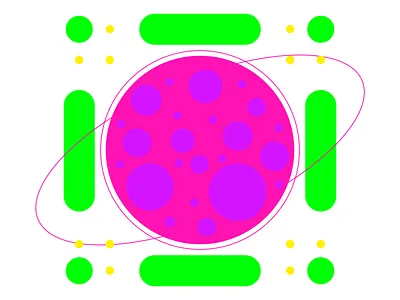 VIRUS VARIATION color illustration magic ui visual