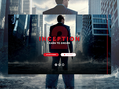 Inception2 inception landing page movie ui ux website website concept