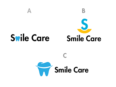 Smile Care Dental Logo Concept clean dental design graphic illustrator logodesign minimal