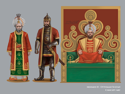 Mehmed II - Ottoman Sultan Concept Art concept art concept design illustracion