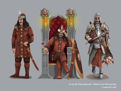 Vlad III The Impaler Concept Art concept art concept design ilustracion