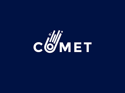 Daily Logo Challenge | #001 Comet Logo Design challenge dailylogochallenge logo logochallenge logodesign logodesignchallenge rocket space