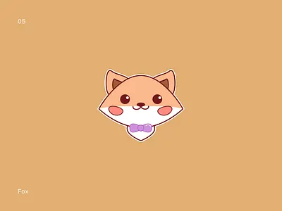 Fox fox illustration simple sticker sticker design sticker pack sticker set