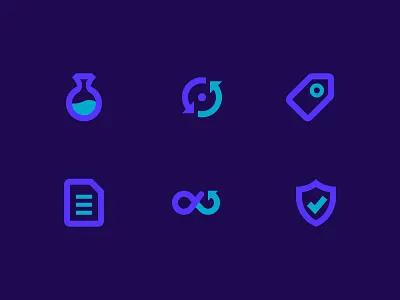 Icons For Graphiorra duotone flat graphiorra grid icon illustration webdesign website