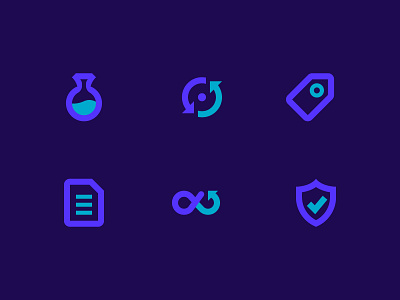 Icons For Graphiorra duotone flat graphiorra grid icon illustration webdesign website