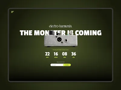 Product launch countdown countdown landing uichallange