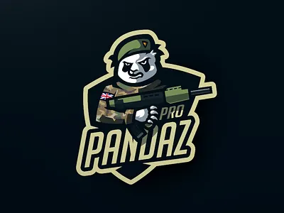 ProPandaz design esport illustration illustrator logo mascot panda sport vector