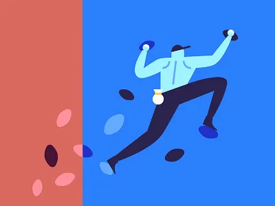 🧗🏻‍♂️ climb climber climbing climbingwall flat geometric hang hanging illustration seeds sports superfoods