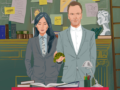 Elementary illustration photoshop sherlock holmes