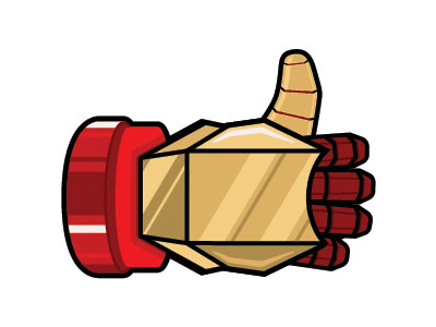 IronMan Like glove icon illustration ironman like marvel