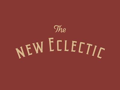 Unused Concept - The New Eclectic Logo brand branding clean concept design eclectic handlettering identity lettering logo logotype typography wordmark