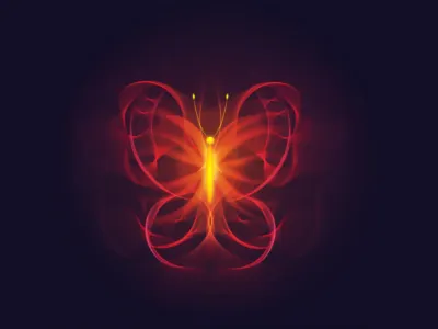 Fiery Butterfly adobeillustrator illustration vectorillustration