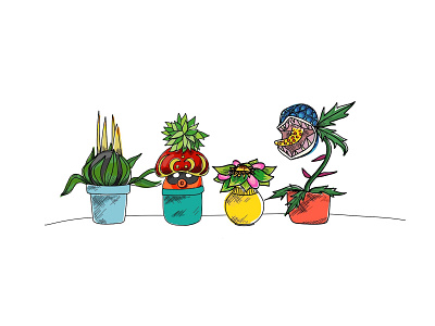 Zelda Plants nintendo plant illustration plants video game art video games zelda zelda icons