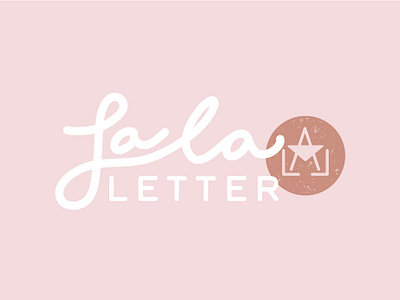 Lala Letter Logo branding design flat handlettered icon lettering logo logomark