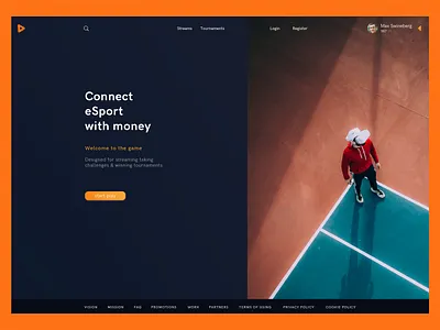 eSport communication design minimalism ui ux
