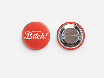 Bok Bok Bitch Button asian badassskatemom bok bok bitch button skater sticker mule