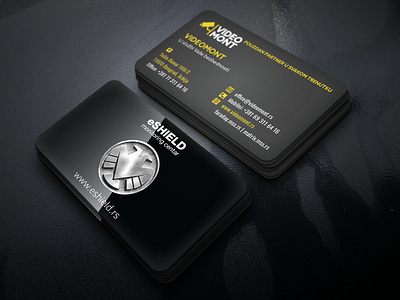 Videomont business cards branding busines card design graphic design