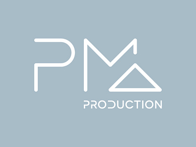 PMA PRODUCTION branding corporate identity logo logo design typography vector