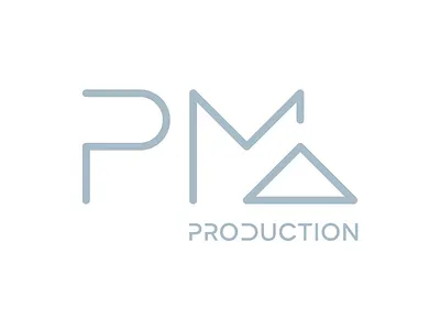 PMA PRODUCTION branding corporate identity logo type typography vector