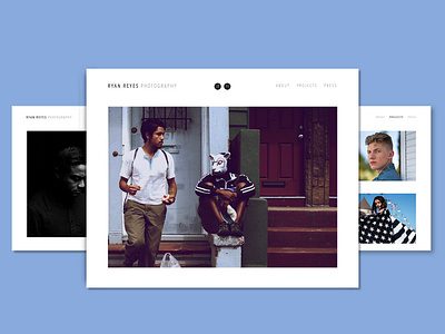 Ryan Reyes Photography design photography photography branding sketch website concept