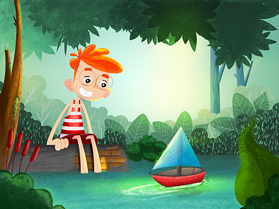 The little boat animation children art children book children book illustration color coloreo coloring design dibujo digital drawing illustration ilustracion kids stories tales