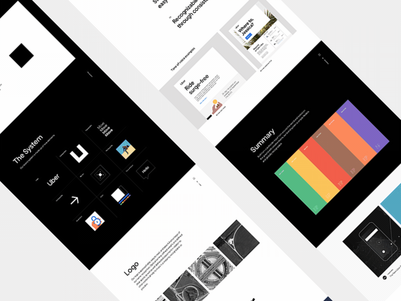 Uber Brand Case Study case study design long scroll uber