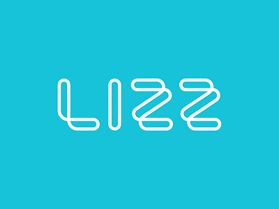 Lizz Hotel Logo Typography blue brand brand and identity color block design hotel hotel branding hotel logo identidad identidad corporativa identidade identidade de marca identity light blue lines logo tipografia type typogaphy typography