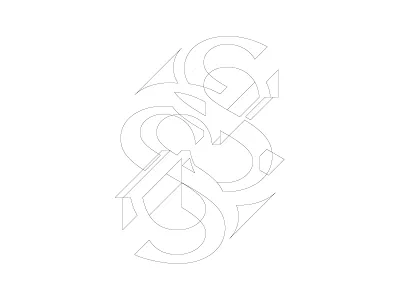 MistakeS black black white line s shape typogaphy white wip