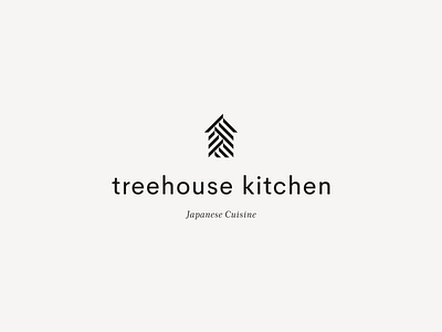 TKJC 1 clean house japanese logo restaurant simple tree