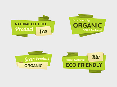Free Vector Eco Labels ai eco eps free illustration labels logo vector