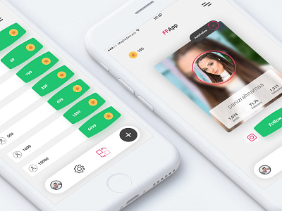 instagram following app app app concept clean design followers instagram iphone moghadam.pro ui