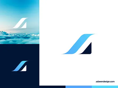 Air Dynamic abstract brand branding clean colorfull design geometric icon identity initial logo mark minimalist monogram