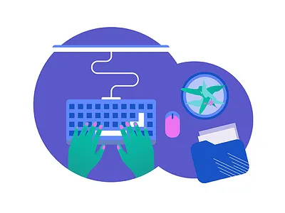 Keyboard Illustration computer design dribbble graphic design illustration illustrator keyboard mouse ui ux vector