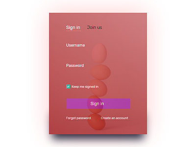 Login Screen with background concept design gradient login minimal ui xd