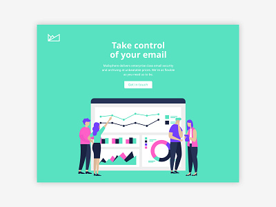 Mailsphere Art Direction / Website Concept brand identity branding illustration ui ux website