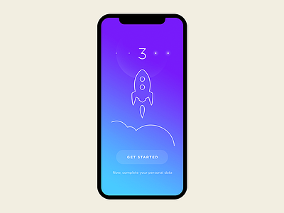 Beautiful Thursday challenge #1 design designinspiration illustration mobileapp rocket ui uichallenge ux uxdesign