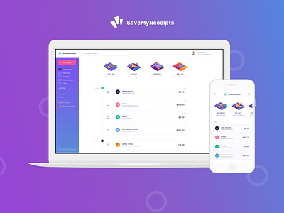Save My Receipts app development phone app project ui uidesign ux uxdesign webapp