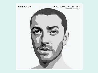 Sam Smith cd illustration sam smith 骚姆