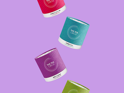 The Tea Circle brand branding colour creative design drink food fun graphic design graphic design identity logo logodesigns logotype packaging packagingdesign pink tea tea bag typography