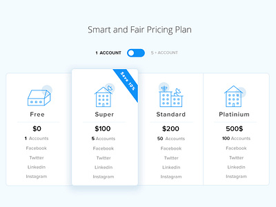 pricing plan design clean graphic design icon pricing plan simple ui ux