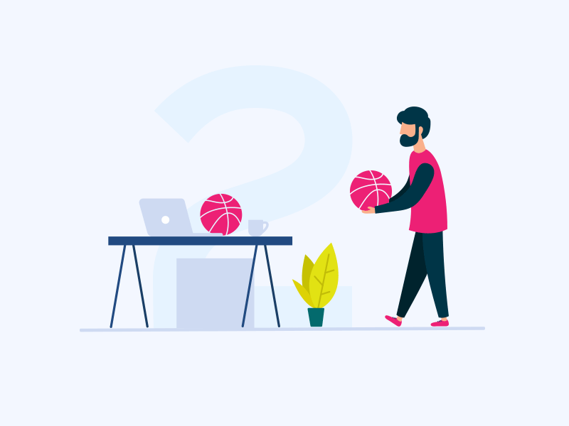 dribbble Invites animation