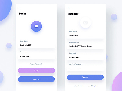 Login UI design login mobile tushit typography ui ux white space