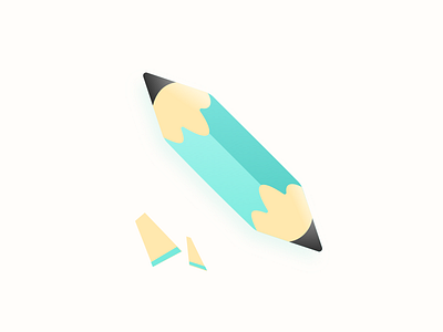 Designer's pencil colour design draw icon illustration pendil