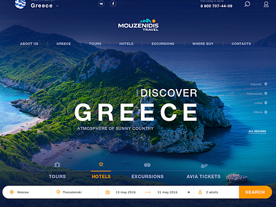 Travel Web Design design ui ux web website