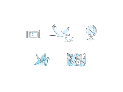 InFlight / Illustrations app blue design digital icon illustration inflight ui