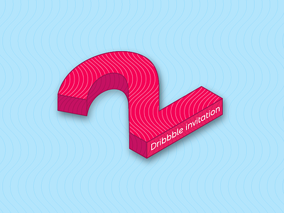2 Dribbble Invitation 2 3d draft dribbble giveaway invitaion players