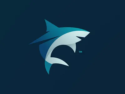 Shark Logo circles fish geometric geometricdesign golden gradient identity logo logos marine ratio shark simple