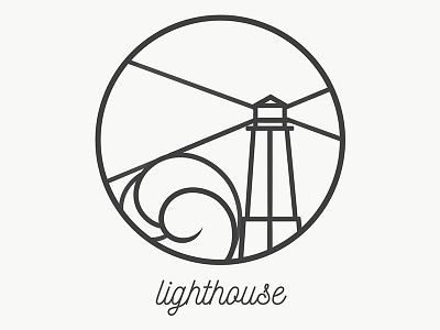 Lighthouse design icon icons illustration illustrator light lighthouse logo logodesign logodesigner logotype wave waves